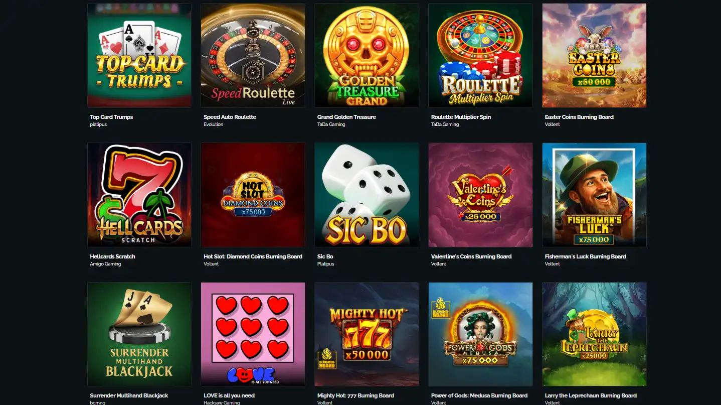vipmonte casino jeux de table